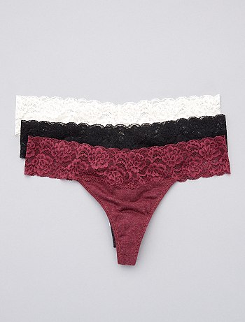 achat string femme